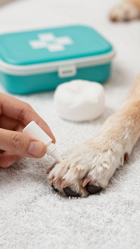 stop bleeding seek veterinary help