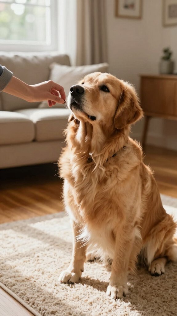 teach dog to stay