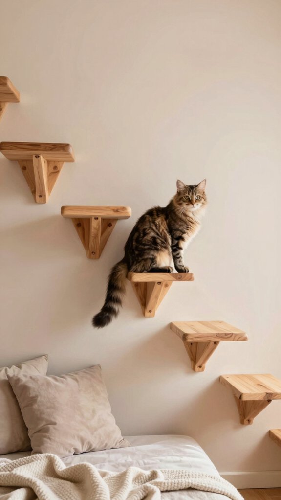 vertical climbing steps installation