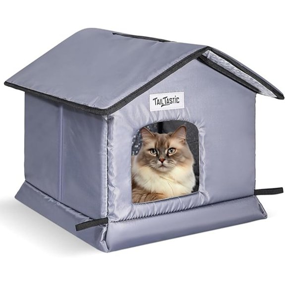 Insulated Weatherproof Outdoor Cat House (Small)