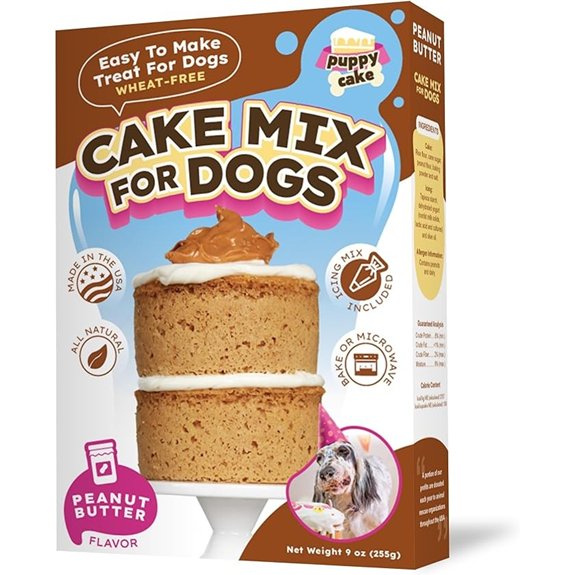 Puppy Cake Wheat-Free Peanut Butter Cake Mix and Frosting for Dogs