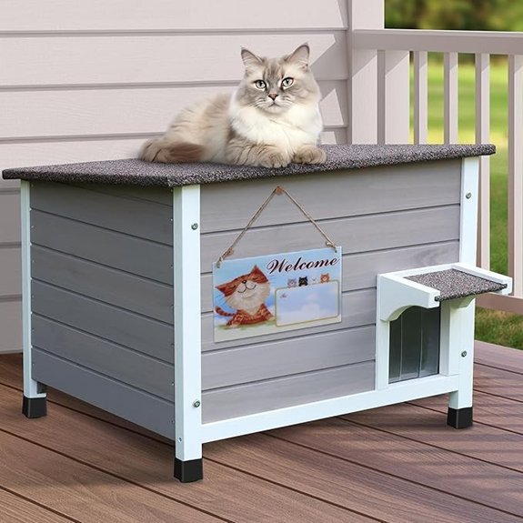 Rockever Insulated Outdoor Cat House for Winter