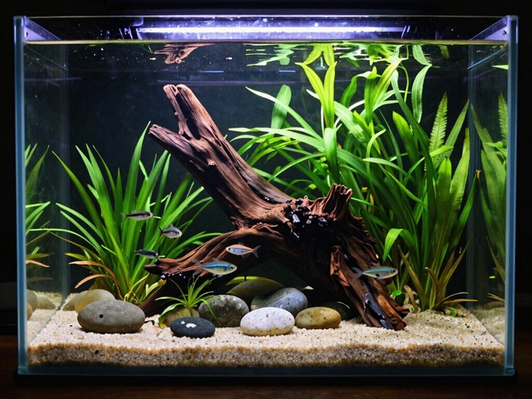 10 gallon low tech planted