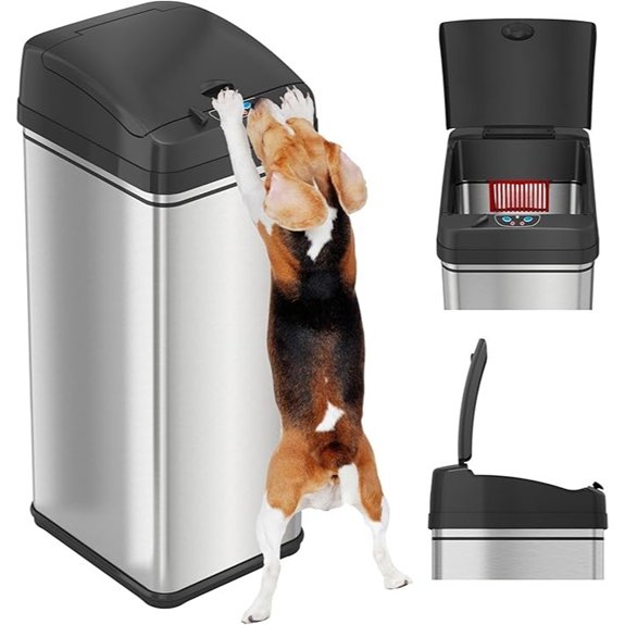 iTouchless 13 Gallon Sensor Kitchen Trash Can