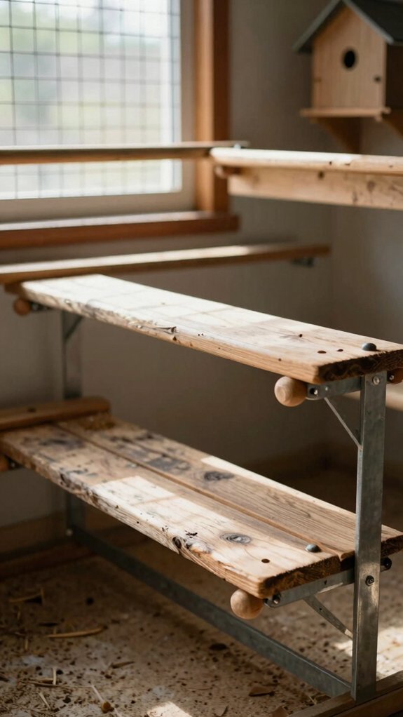 adjustable ladder style perches