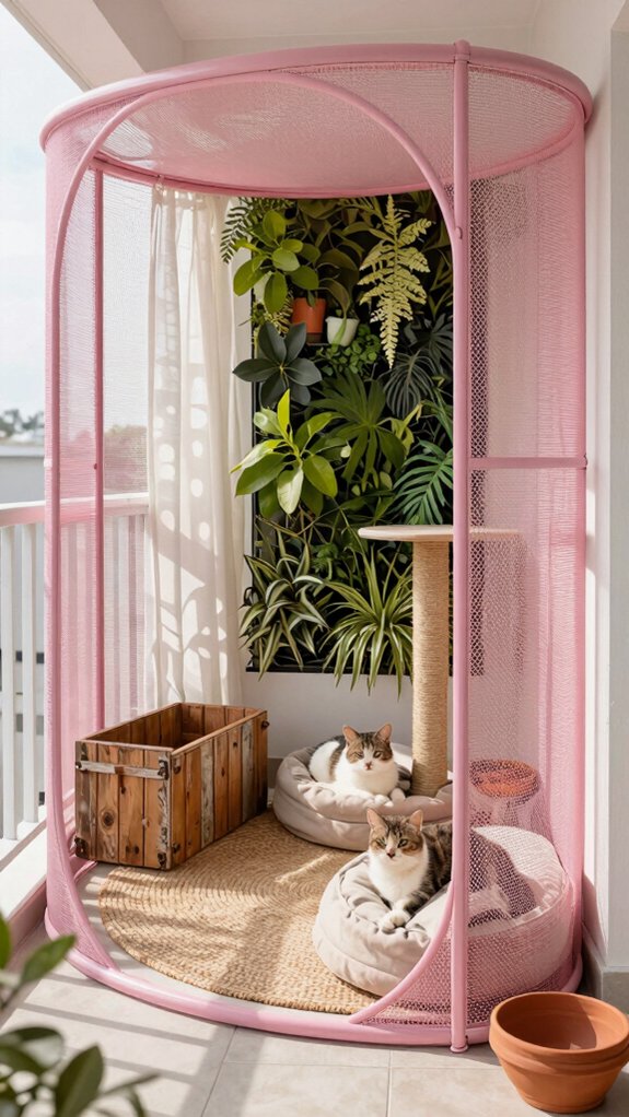 apartment friendly balcony catio enclosure