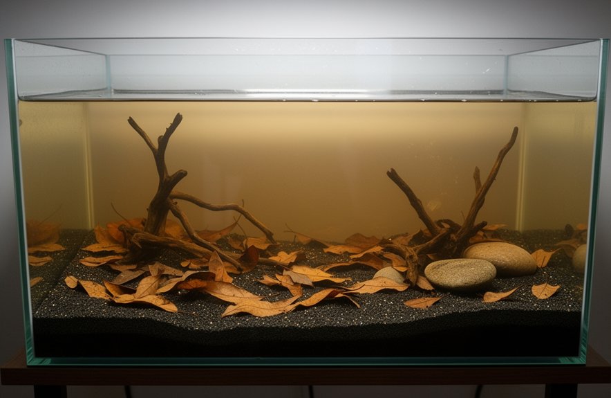 blackwater aquarium layered substrate