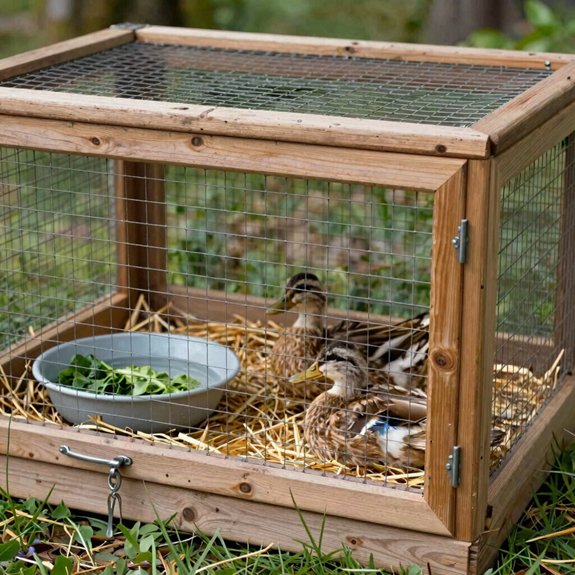 buried hardware cloth enclosure