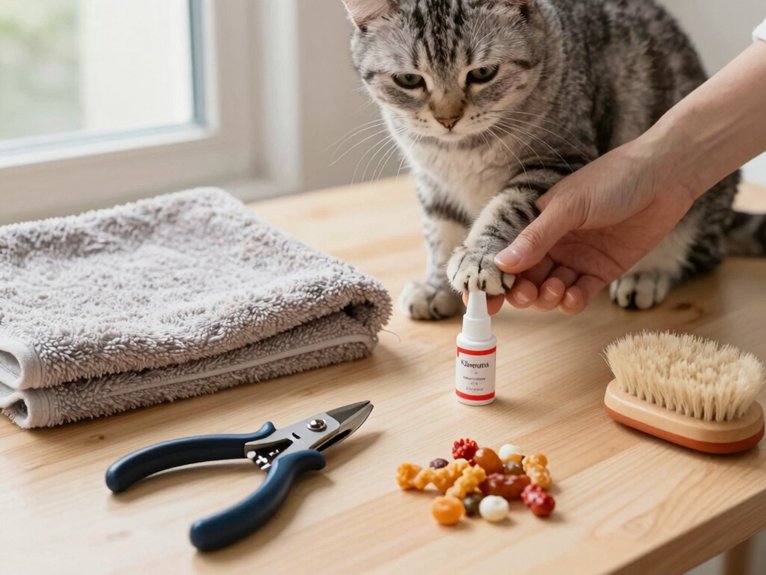 cat specific nail trimming kit