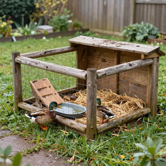compact corner duck setup