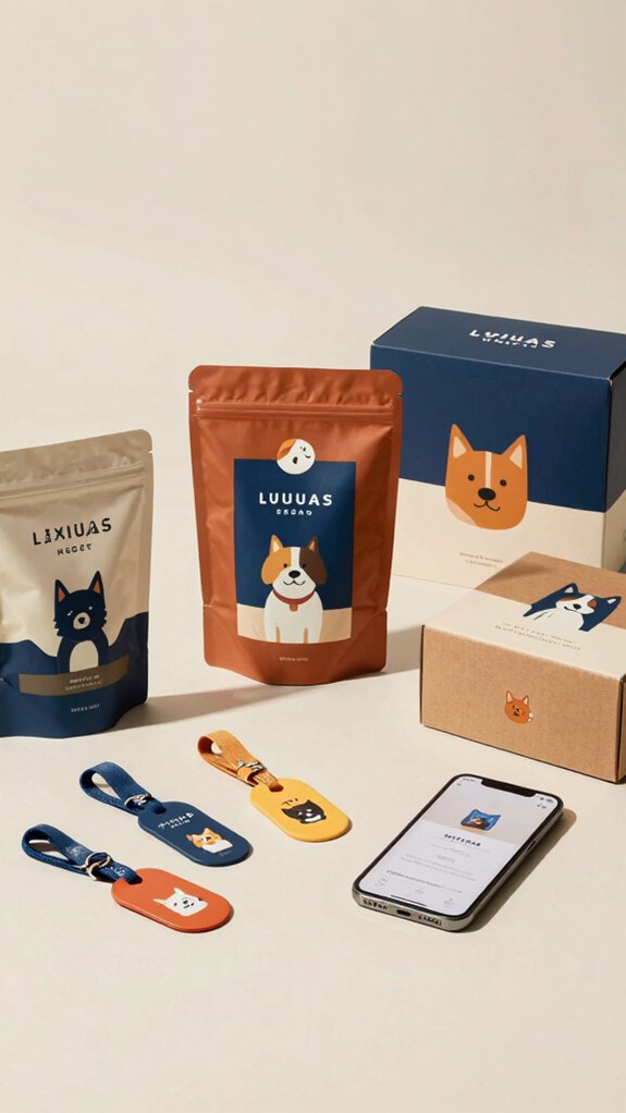 consistent branded packaging and socials