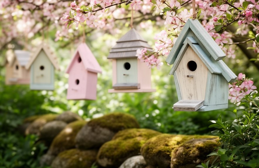 cottage garden diy birdhouses
