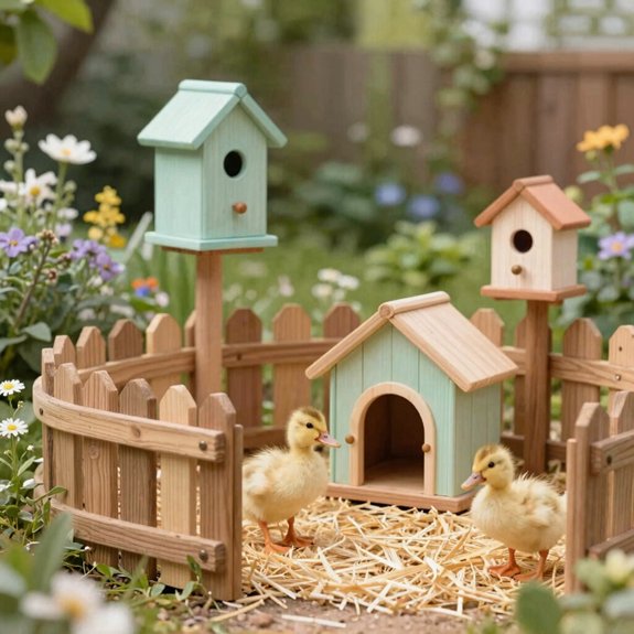 cottage style pastel duck paradise
