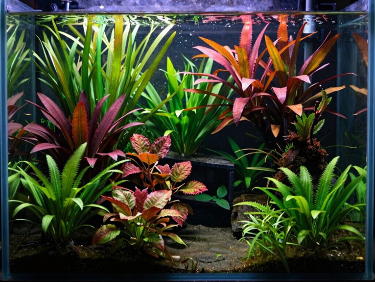 dense layered planted garden