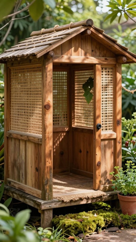 diy wooden frame catio