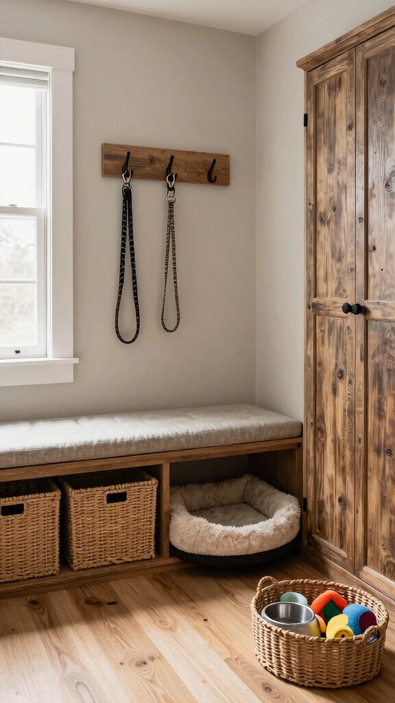 dog ready mudroom with storage