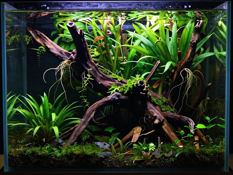 driftwood focused planted aquarium design