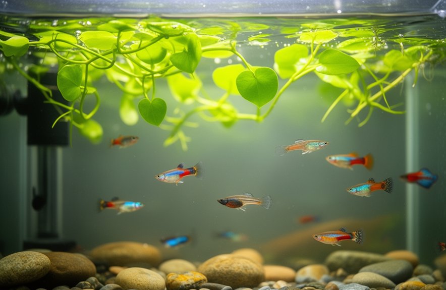 floating plants provide fry refuge