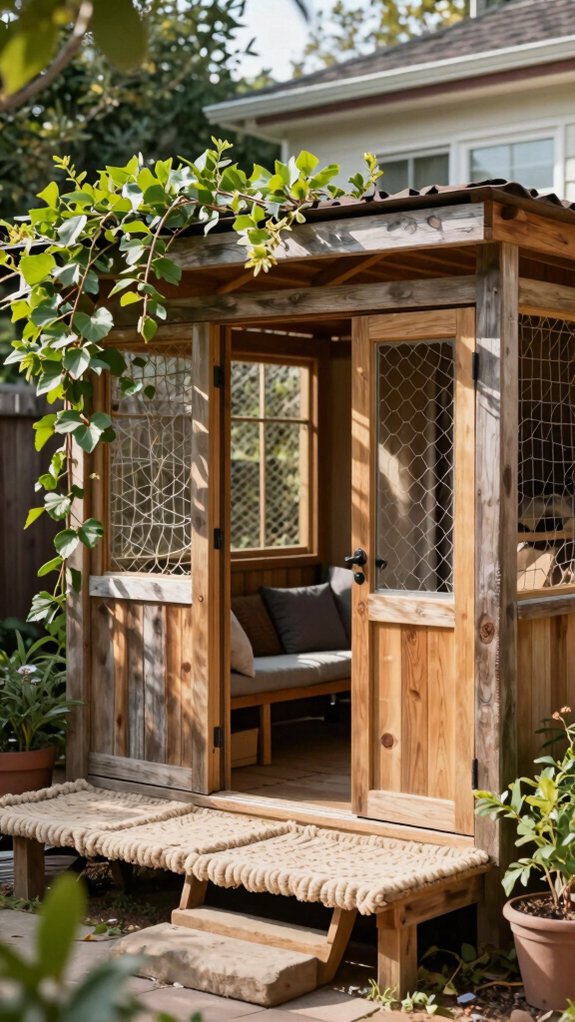 freestanding open air cat kingdom
