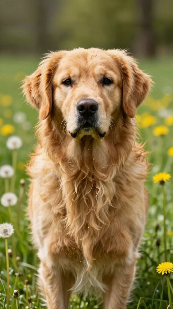 friendly wagging golden retriever vibe