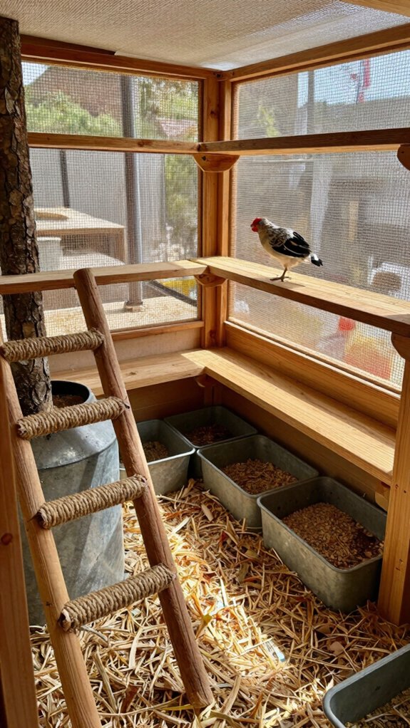 human sized coop access layout