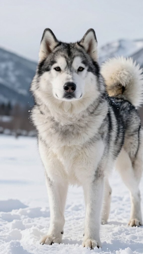 large muscular affectionate sled dogs