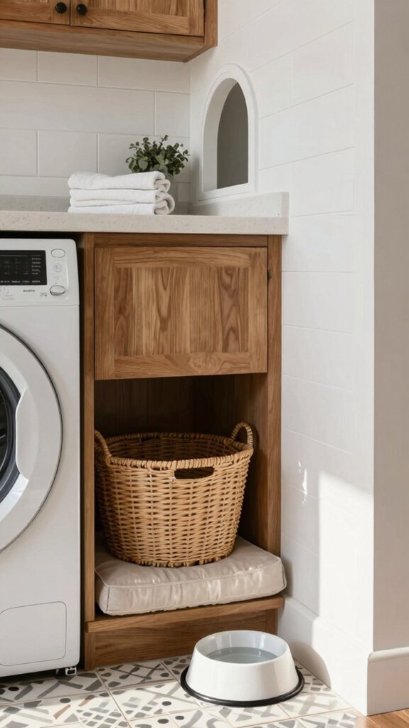 laundry room dog nook