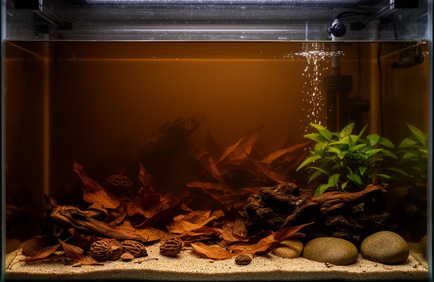 leaf litter and tannins