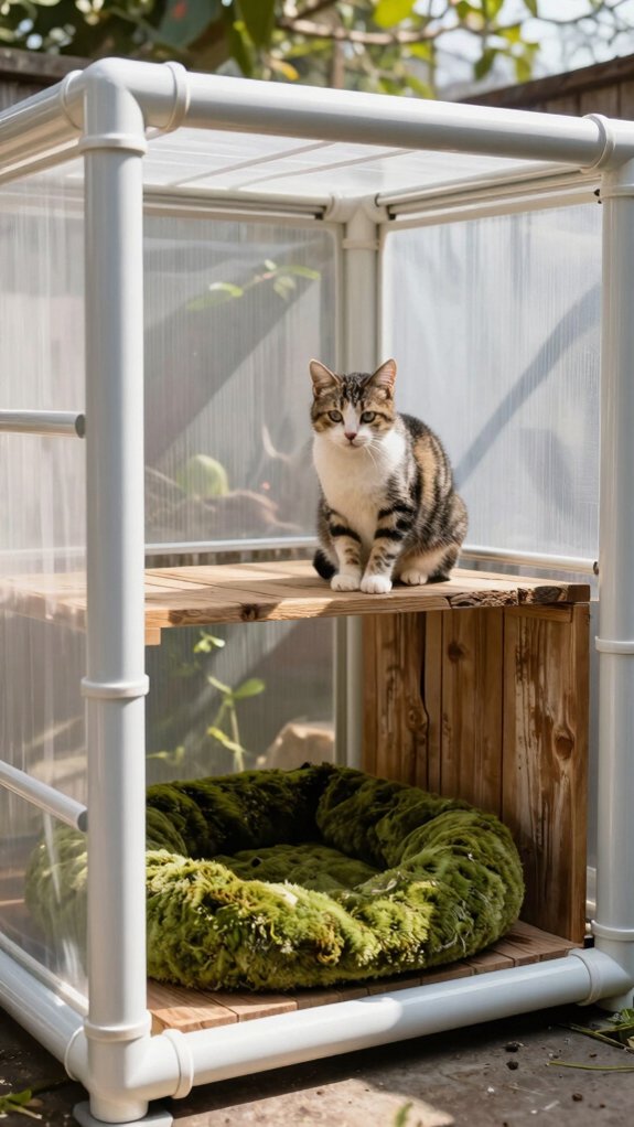 lightweight pvc pipe catio