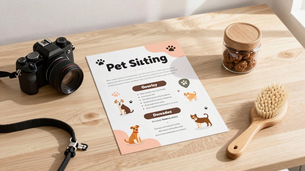 local pet sitter advertisement