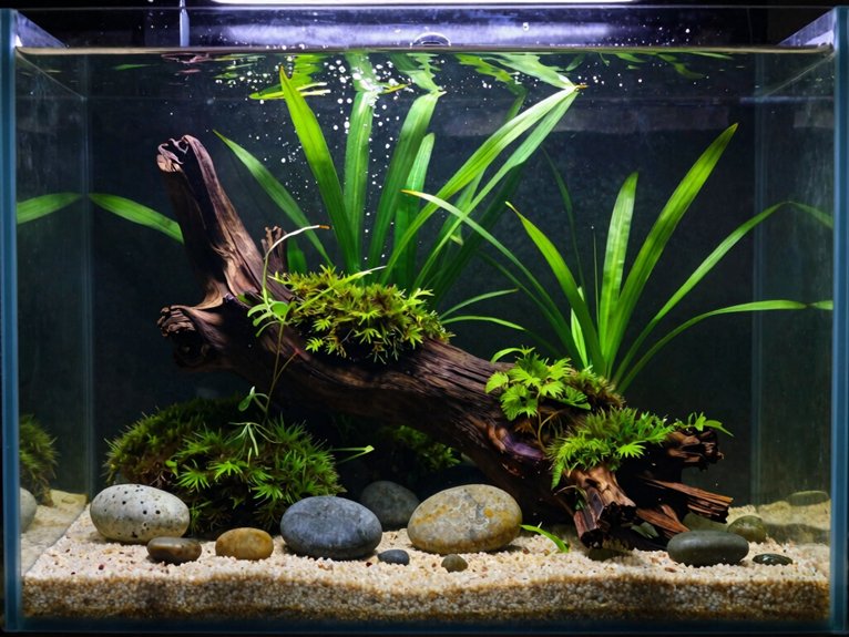 low tech planted aquarium setup