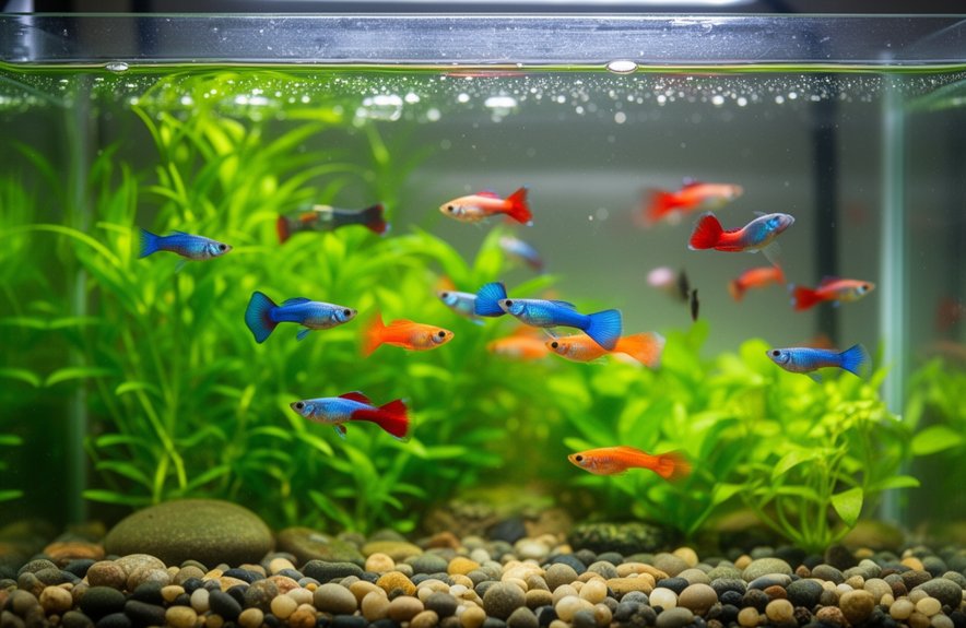 nano guppy planted community tank