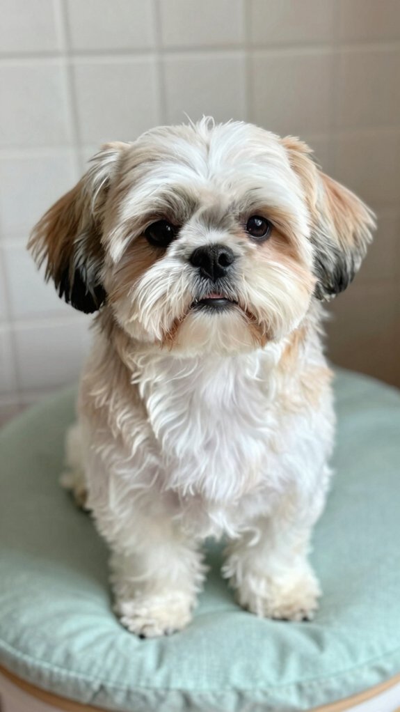 neat shih tzu short face trim