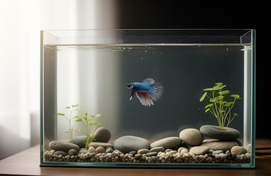 open minimalist betta habitat