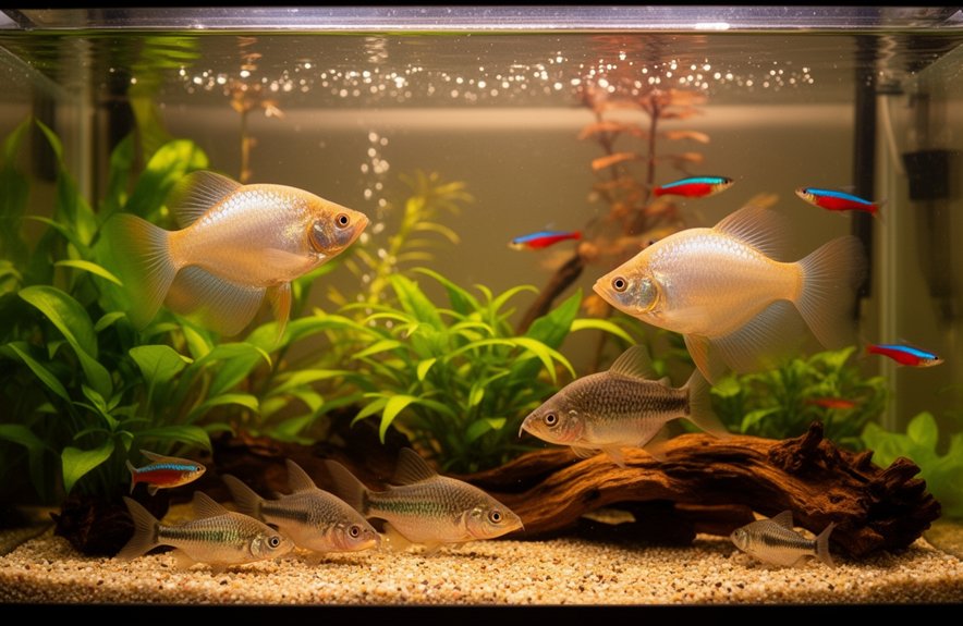peaceful community fish companions