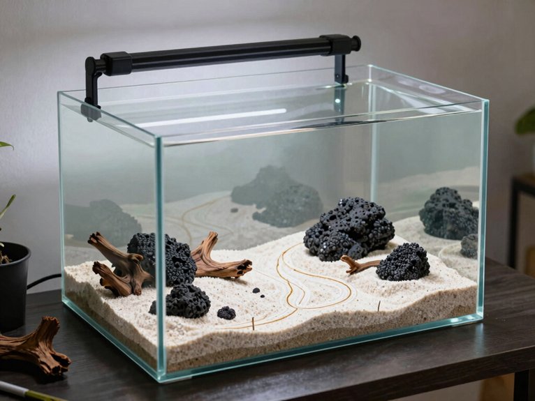 planned focal sand garden