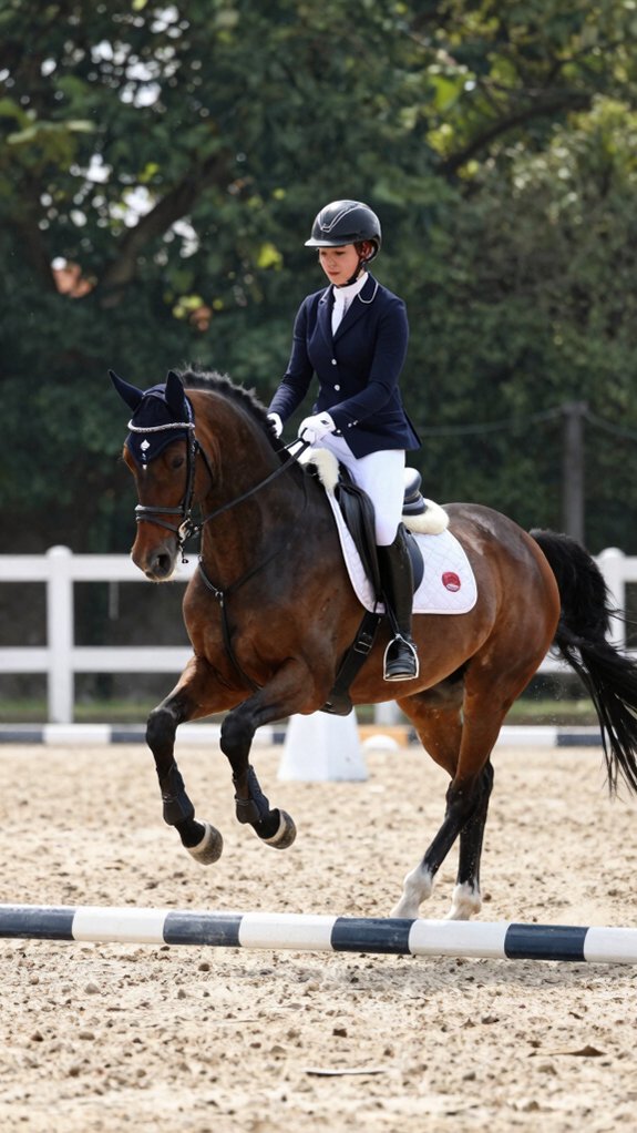 poles improve dressage accuracy