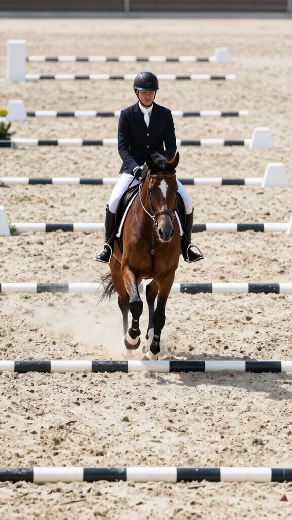 poles spaced one stride