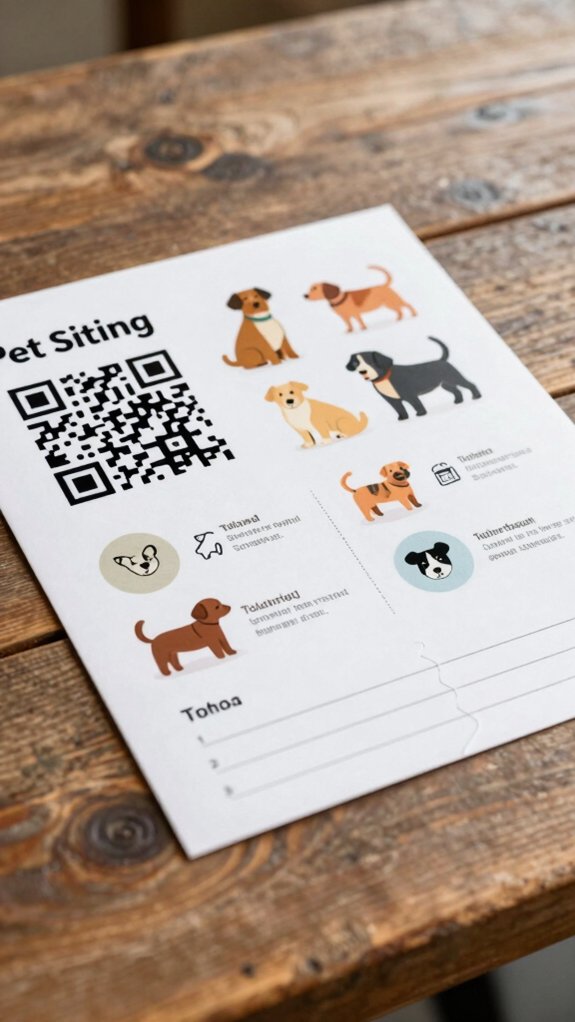 qr code and tabs