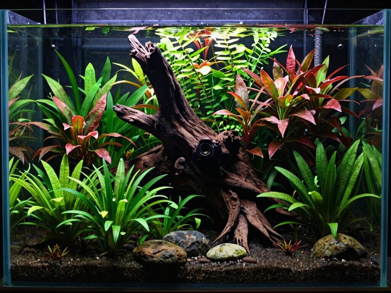 raised island aquarium centerpiece