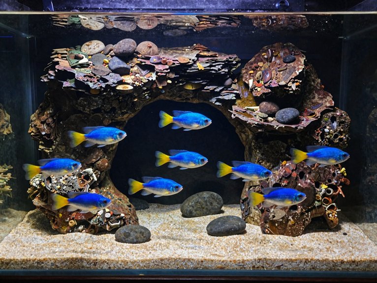 rocky layered cave habitat