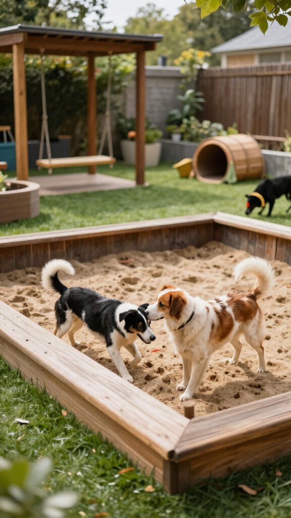 separate dog play zones