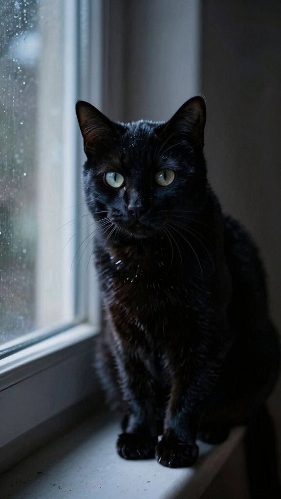 sleek midnight gemstone inspired cat name