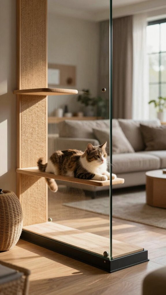 sleek modern glass catio