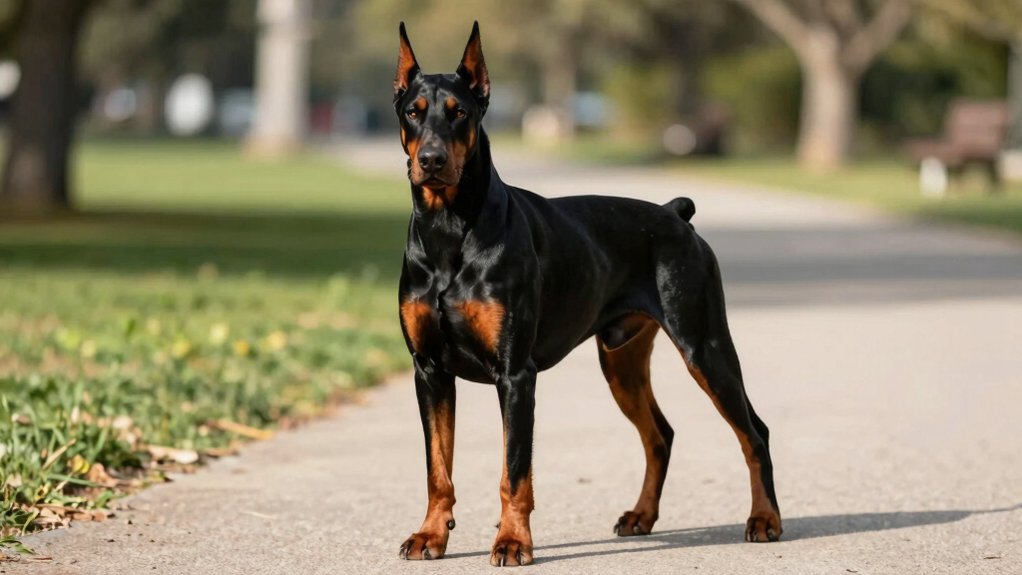 sleek muscular guard dog