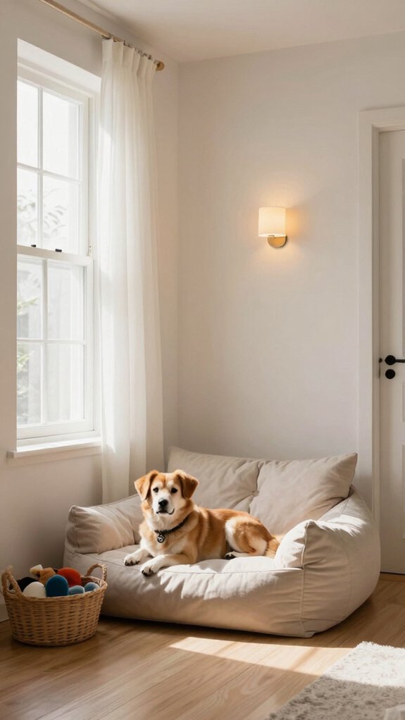 soft lit ventilated dog nook