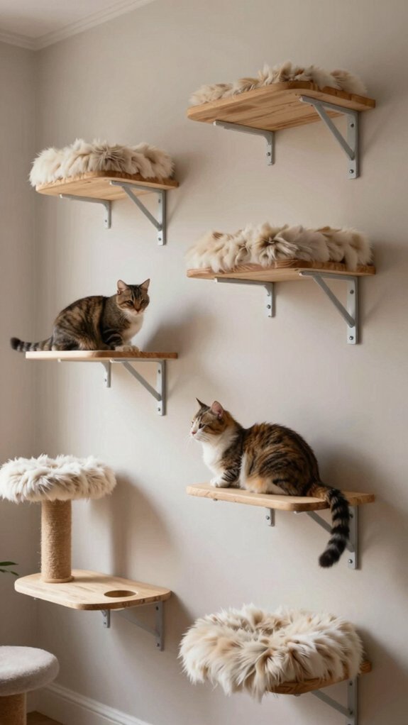 space saving wall climbing shelves