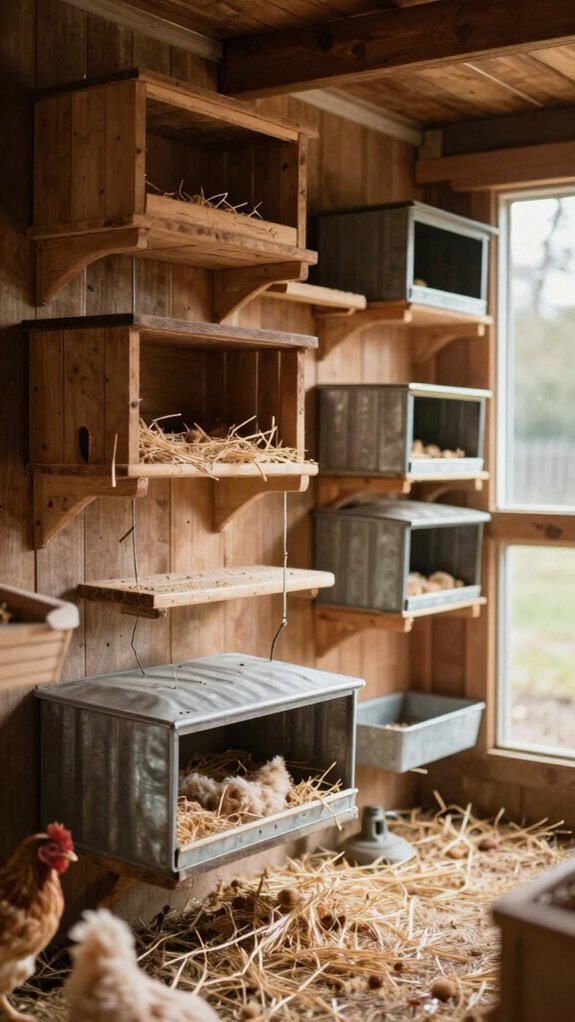 stair step roosts save space
