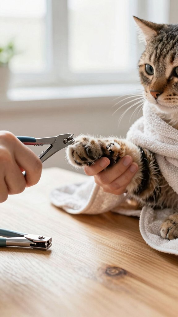 step by step cat nail trimming