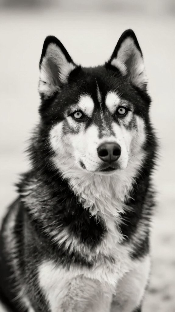 thick coat winter ready huskies